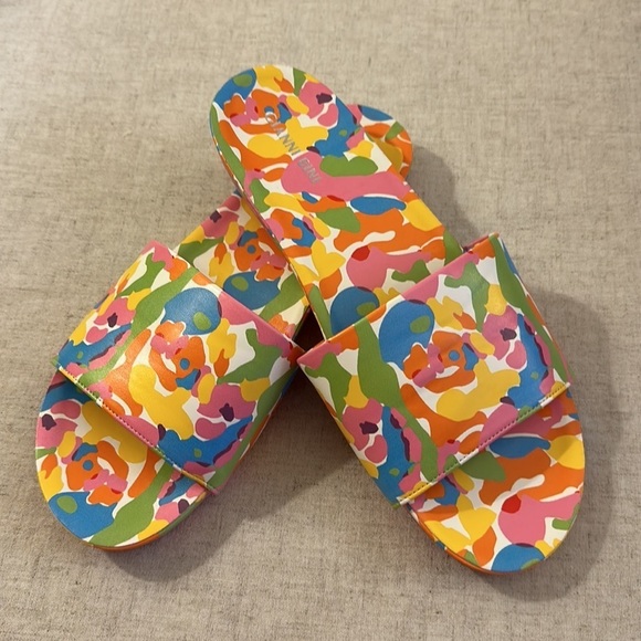 Gianni Bini Shoes - Gianni Bini Rainbow Camo Slides Size 10